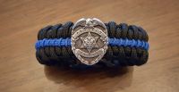  Thin Blue Line Medallion Edition Paracord Survival Bracelet