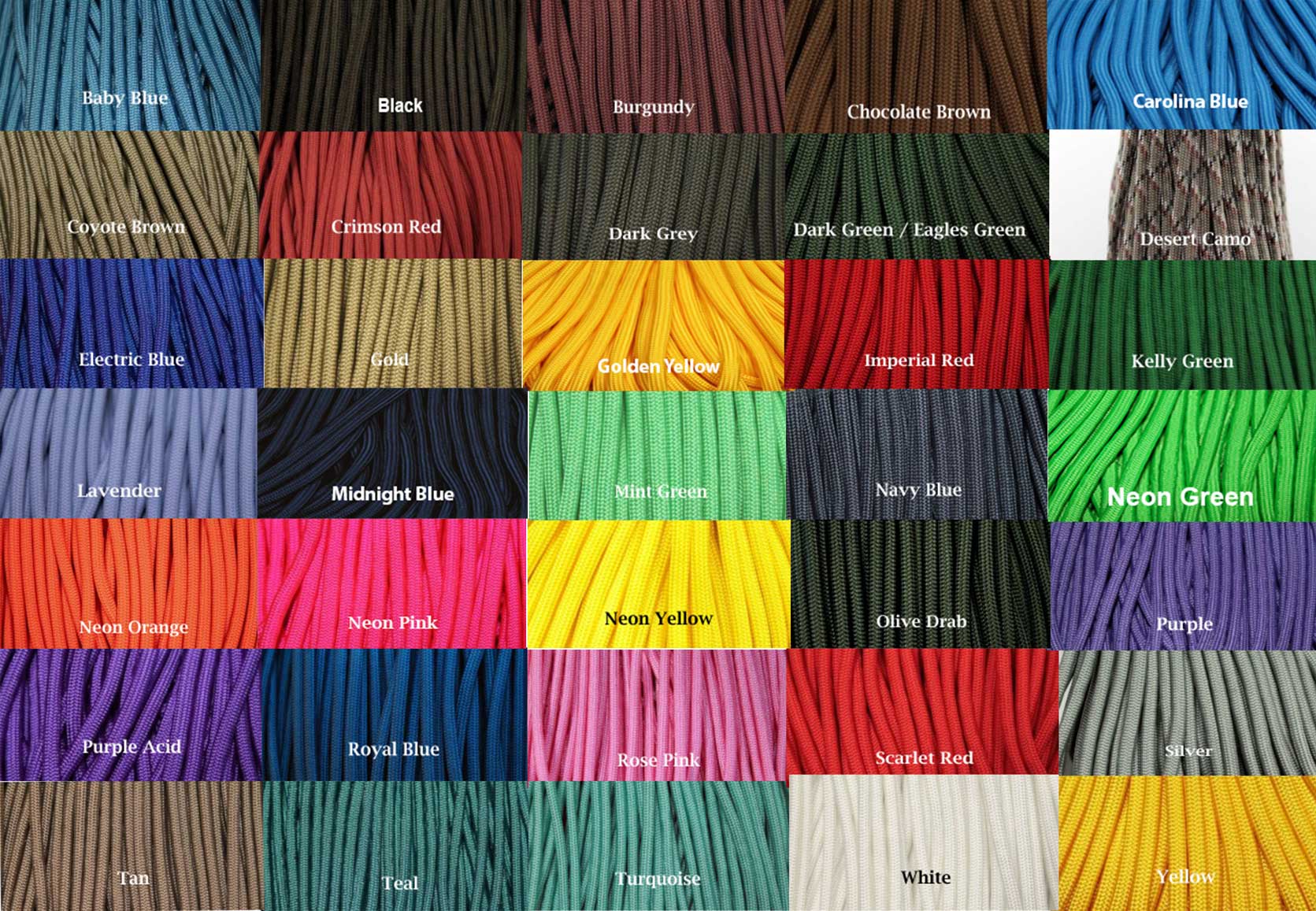 Pin On Paracord Color Chart | My XXX Hot Girl